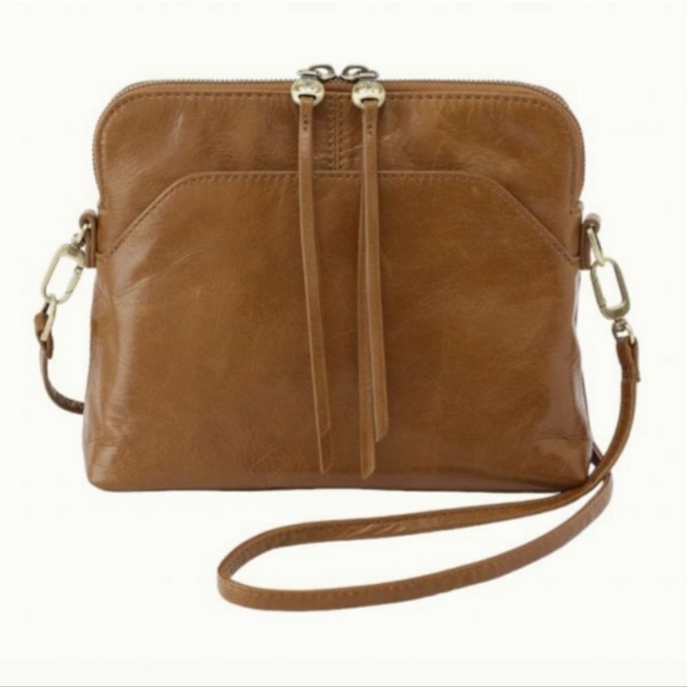 Hobo International Reeva Crossbody Truffle Brown Genuine Leather Bag